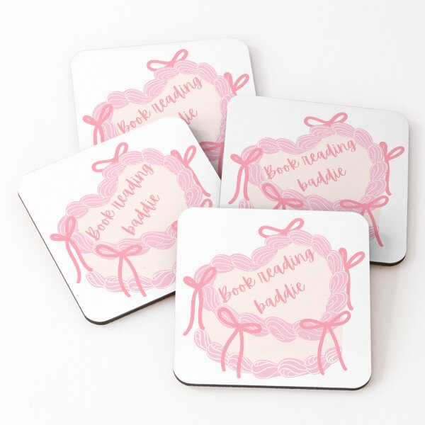 Item preview, Book Reading Baddie – Heart Cake Sticker designed and sold by moonboundpress.