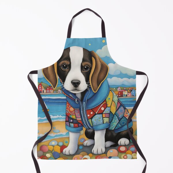 Item preview, Puppy walking at an English seaside designed and sold by Colin Bentham.