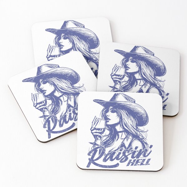 Item preview, Raisin' Hell Funny Western Cowgirl Wine designed and sold by Jcat7.