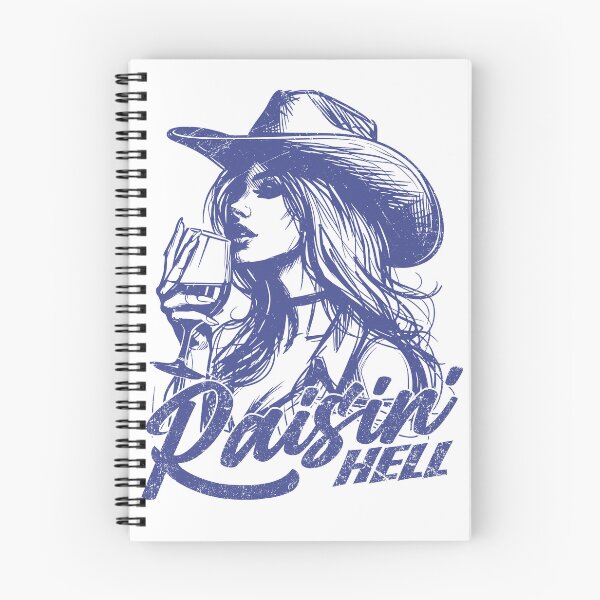 Item preview, Raisin' Hell Funny Western Cowgirl Wine designed and sold by Jcat7.