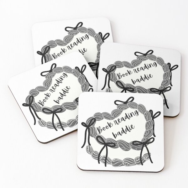 Item preview, Book Reading Baddie – Heart Cake Sticker designed and sold by moonboundpress.