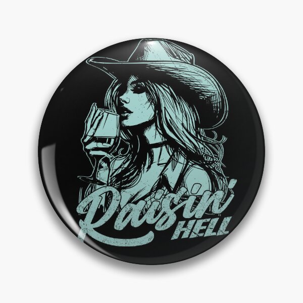 Item preview, Raisin' Hell Funny Western Cowgirl Wine designed and sold by Jcat7.
