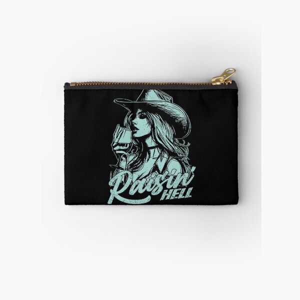 Item preview, Raisin' Hell Funny Western Cowgirl Wine designed and sold by Jcat7.