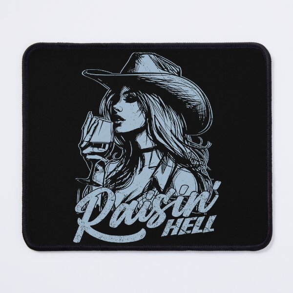 Item preview, Raisin' Hell Funny Western Cowgirl Wine designed and sold by Jcat7.