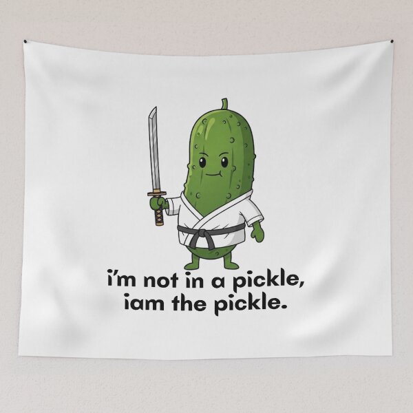 Item preview, Funny I'm Not In A Pickle I Am The Pickle - Cucumber Samurai designed and sold by MotivaChic.