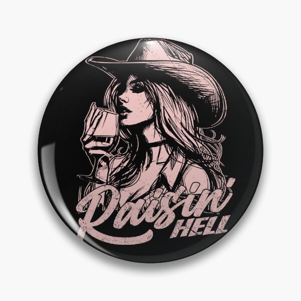 Item preview, Raisin' Hell Funny Western Cowgirl Wine designed and sold by Jcat7.