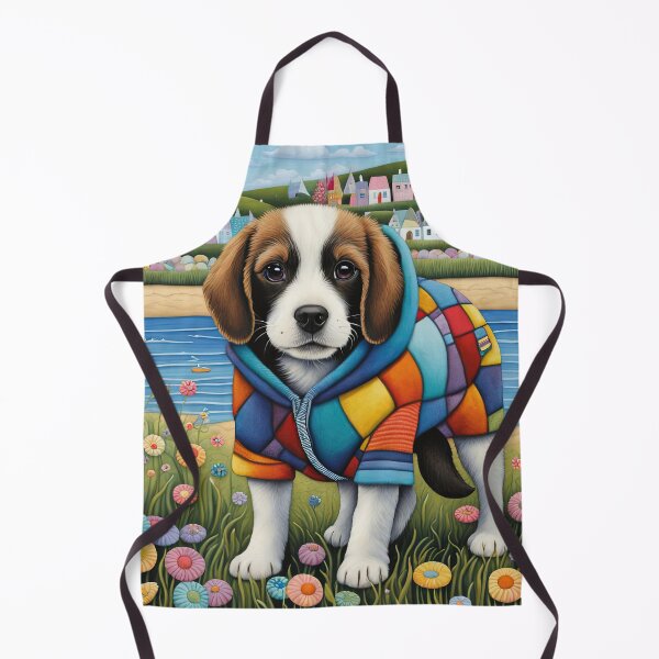 Item preview, Puppy walking at an English seaside designed and sold by Colin Bentham.