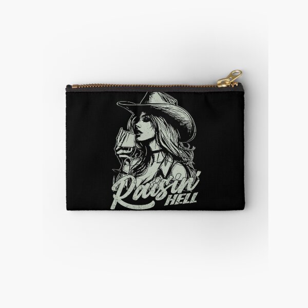 Item preview, Raisin' Hell Funny Western Cowgirl Wine designed and sold by Jcat7.