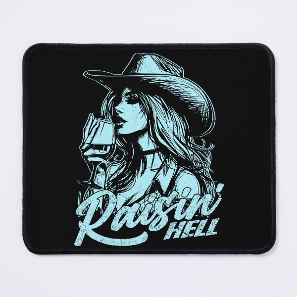 Item preview, Raisin' Hell Funny Western Cowgirl Wine designed and sold by Jcat7.