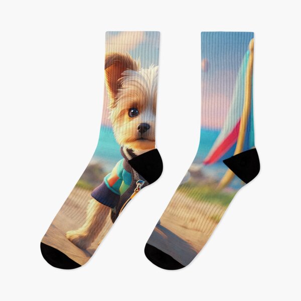 Item preview, Puppy walking at an English seaside designed and sold by Colin Bentham.