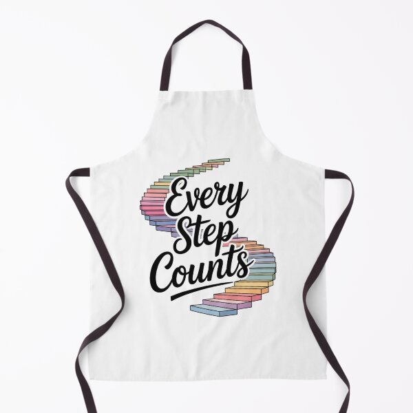 Item preview, Every Step Counts – Colorful Staircase Motivation Art designed and sold by ArtByYunus.