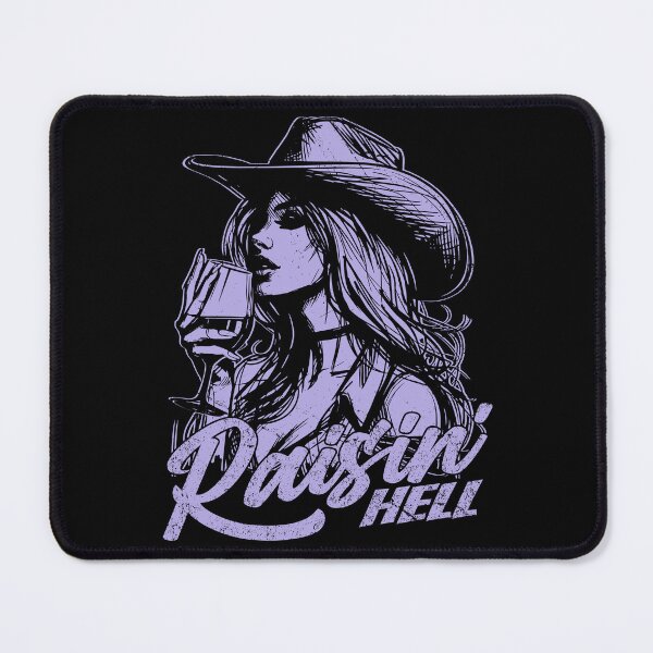 Item preview, Raisin' Hell Funny Western Cowgirl Wine designed and sold by Jcat7.