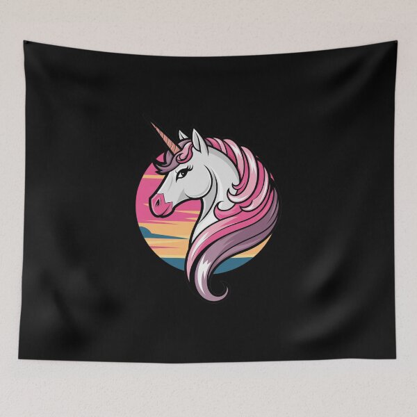 Item preview, Majestic Unicorn with Sunset - Magical Fantasy Pastel Design designed and sold by DREAMINGROOSTER.