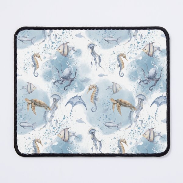 Item preview, Whimsical Underwater World – Sea Creatures Pattern designed and sold by GoDesign1.