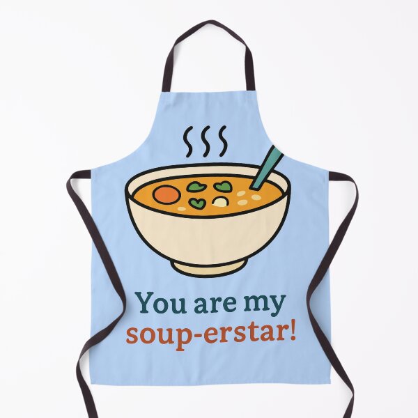 Item preview, Funny Soup Pun Quote – You Are My Soup-Erstar Cute Bowl Art designed and sold by graphicnew.