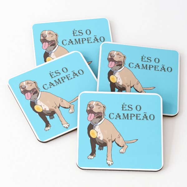 Item preview, Pup winning a medal with "És o campeão" caption designed and sold by JS0022.
