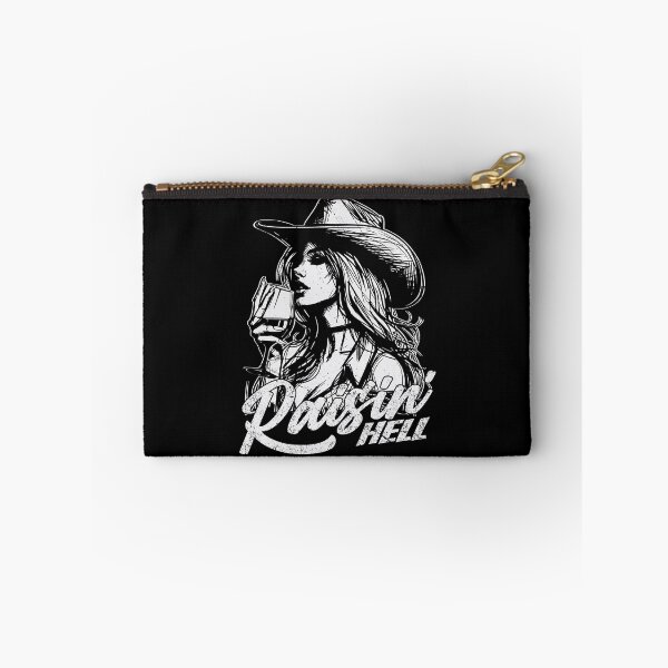 Item preview, Raisin' Hell Funny Western Cowgirl Wine designed and sold by Jcat7.