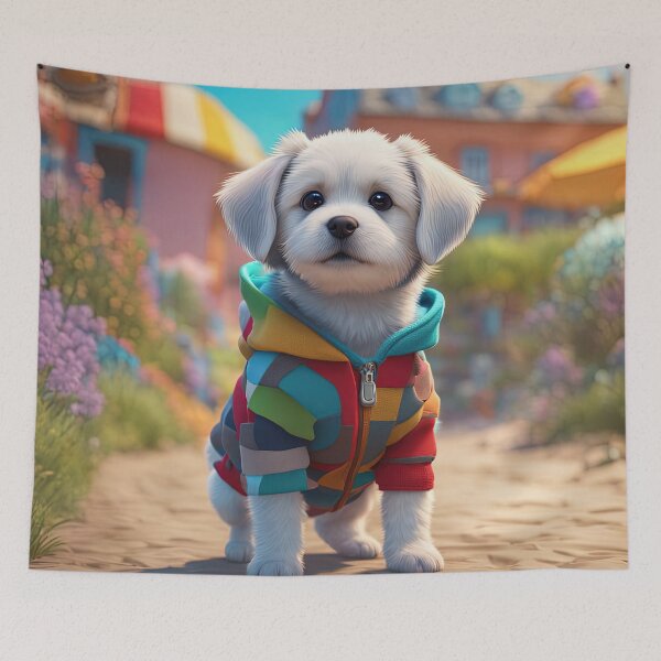 Item preview, Puppy walking at an English seaside designed and sold by Colin Bentham.