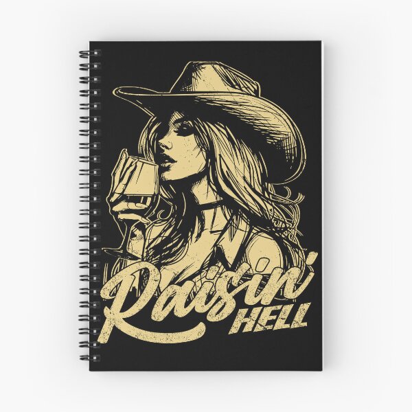 Item preview, Raisin' Hell Funny Western Cowgirl Wine designed and sold by Jcat7.