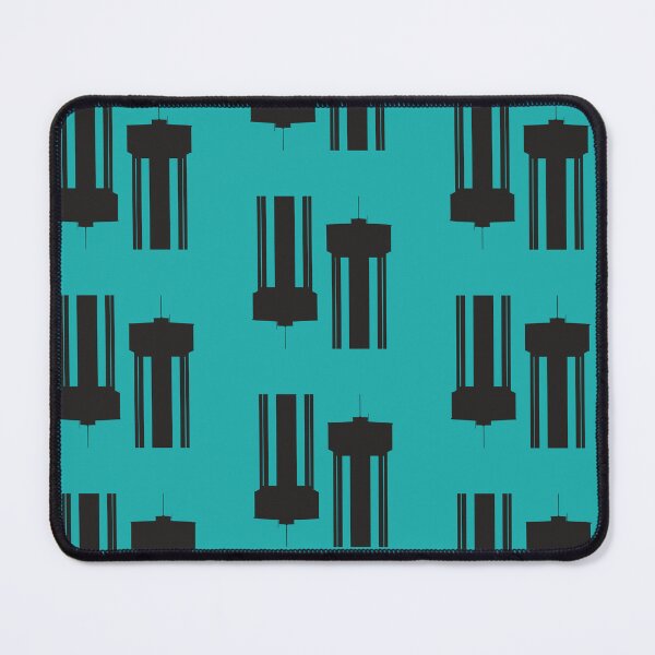Item preview, Water Tower Repeating Pattern - Green-Black designed and sold by Kate Anderson Art.