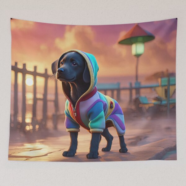Item preview, Puppy walking at an English seaside designed and sold by Colin Bentham.
