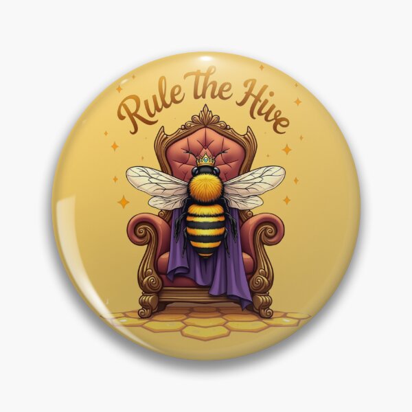 Item preview, Beekeeping Royalty: Queen Bee on Throne designed and sold by Timeless Design.