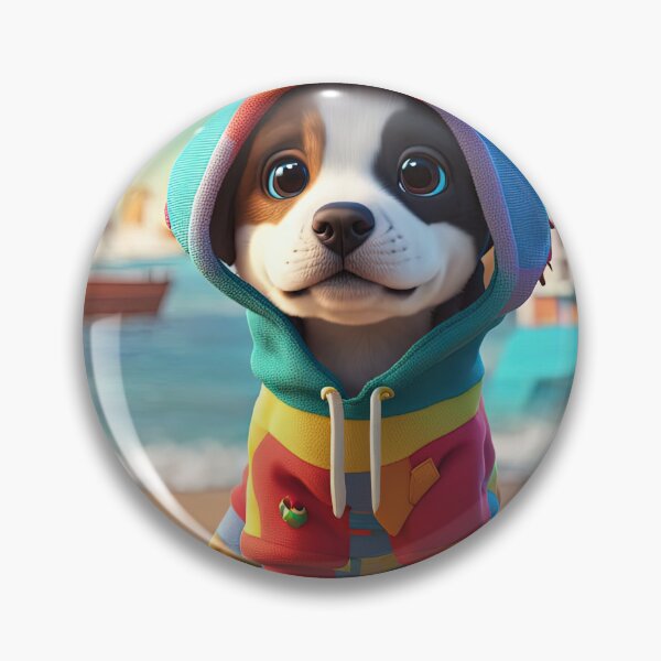 Item preview, Puppy walking at an English seaside designed and sold by Colin Bentham.