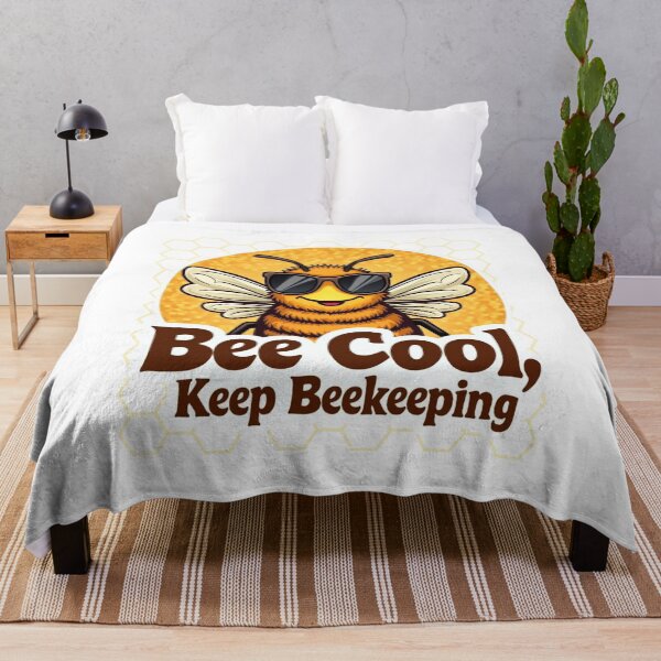 Item preview, "Cool Beekeeper Bee with Sunglasses" designed and sold by Timeless Design.