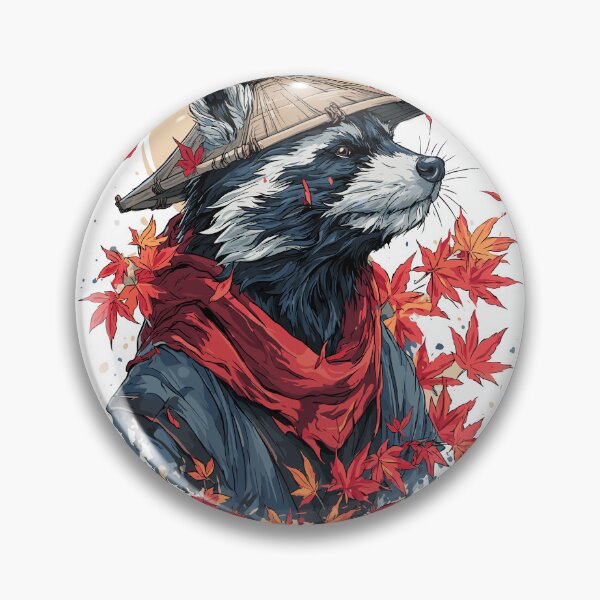 Item preview, Mythical Japanese Tanuki Raccoon Yokai Art designed and sold by bapupa.