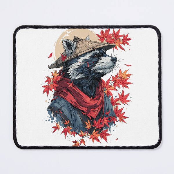 Item preview, Mythical Japanese Tanuki Raccoon Yokai Art designed and sold by bapupa.