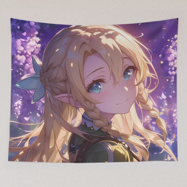 Aperçu de l'œuvre Leafa Sword Art Online Anime Wisteria Forest Fairy Beauty créée et vendue par juniorcastros.