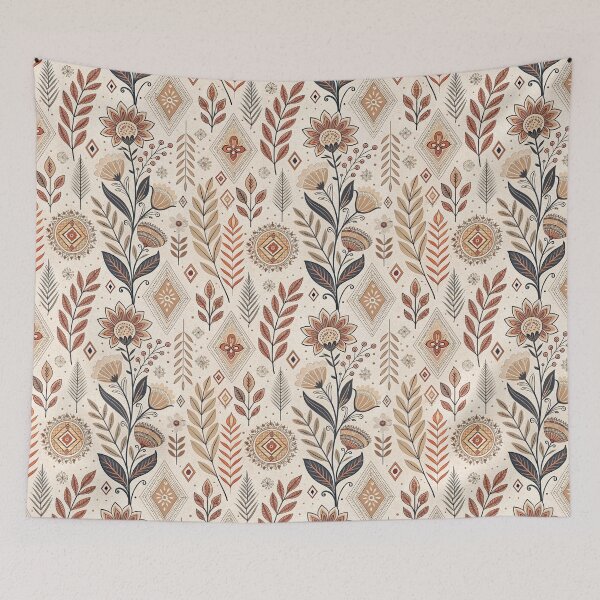 Item preview, Boho Chic Floral and Botanical Seamless Pattern. designed and sold by RGShirtWorks.