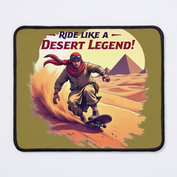 Item preview, "Desert Skateboarding Adventure with Ancient Pyramids" designed and sold by Timeless Design.