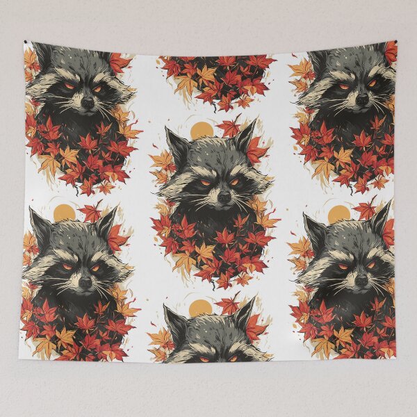 Item preview, Lucky Japanese Tanuki Raccoon Yokai Art designed and sold by bapupa.