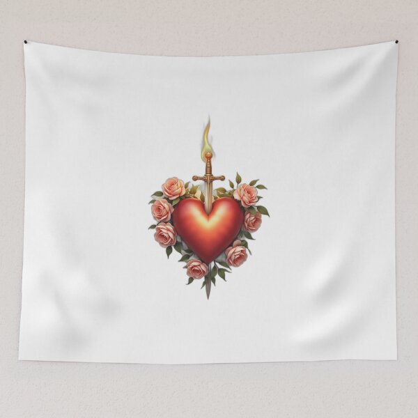 Item preview, Immaculate Heart of Mary – Vintage Catholic Devotional Design designed and sold by Holy Ink.