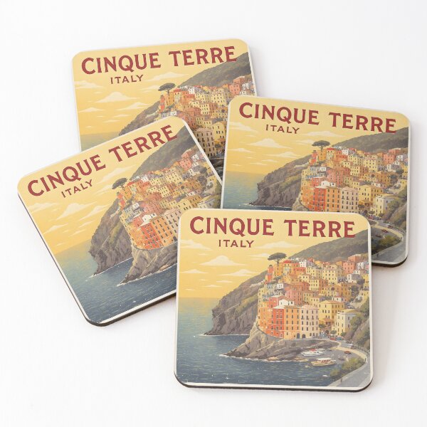 Item preview, Cinque Terre Nostalgia, Sunlit Riviera Travel designed and sold by kacperartdesign.