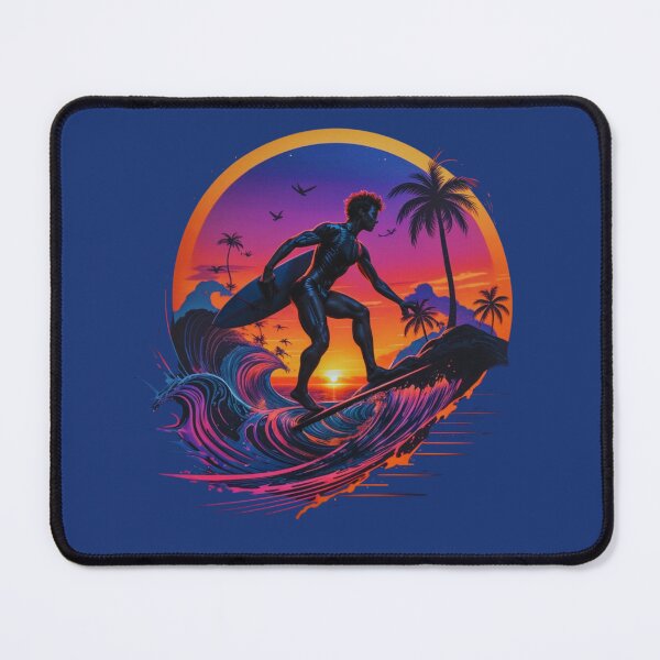 Item preview, Sunset Surfboarding - Retro Wave Art designed and sold by Timeless Design.