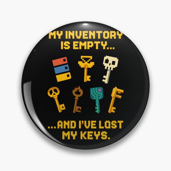 Item preview, My Inventory is Empty and I’ve Lost My Keys – Funny Gamer T-Shirt designed and sold by TeeTimeTreasure.