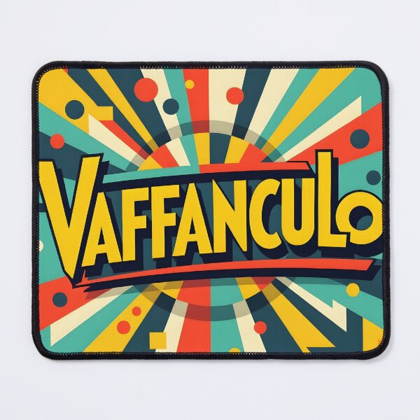 Item preview, Vaffanculo – Retro Abstract Swear Word Art designed and sold by EmeraldeaArt.