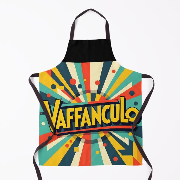 Aperçu de l'œuvre Vaffanculo – Art abstrait rétro de gros mots créée et vendue par EmeraldeaArt.
