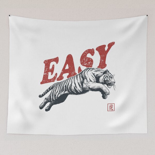 Item preview, Funny Quote Easy Tiger Retro Wild Animal designed and sold by Jcat7.