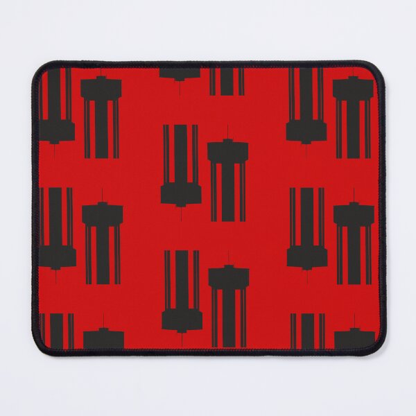 Item preview, Water Tower Repeating Pattern - Red-Black designed and sold by Kate Anderson Art.