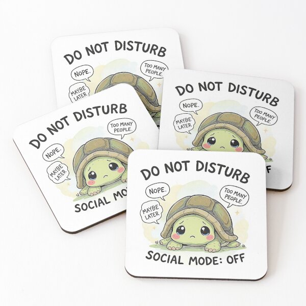 Item preview, Do Not Disturb – Socially Anxious Turtle Funny Introvert T-Shirt designed and sold by adolfobusmente.