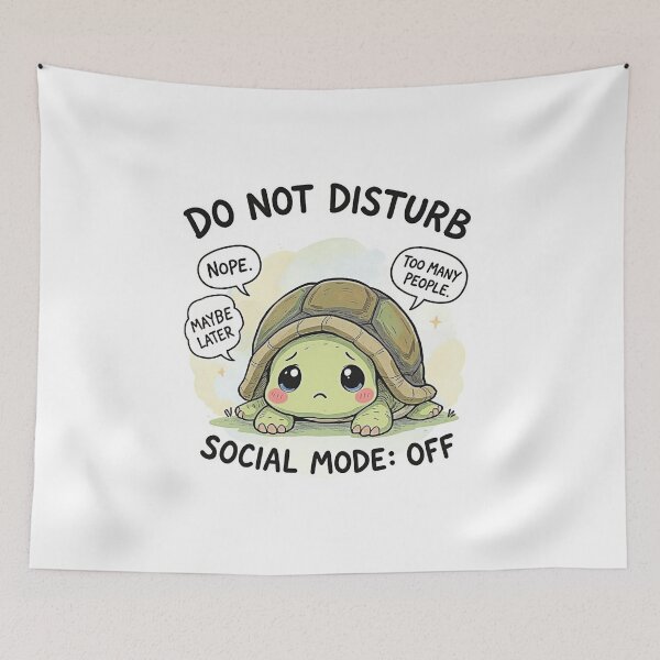 Item preview, Do Not Disturb – Socially Anxious Turtle Funny Introvert T-Shirt designed and sold by adolfobusmente.