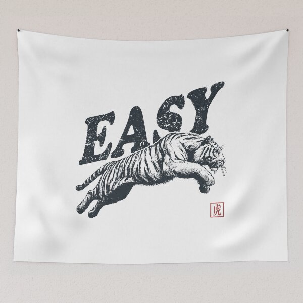 Item preview, Funny Quote Easy Tiger Retro Wild Animal designed and sold by Jcat7.