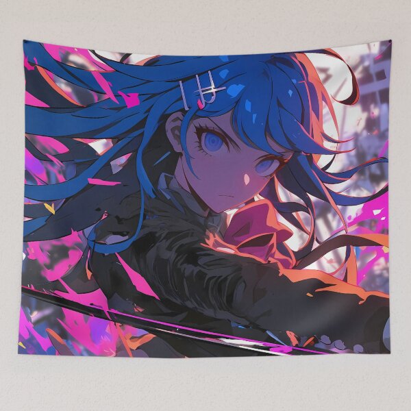 Item preview, Makoto Naegi Danganronpa Anime Girl Blue Blade designed and sold by juniorcastros.