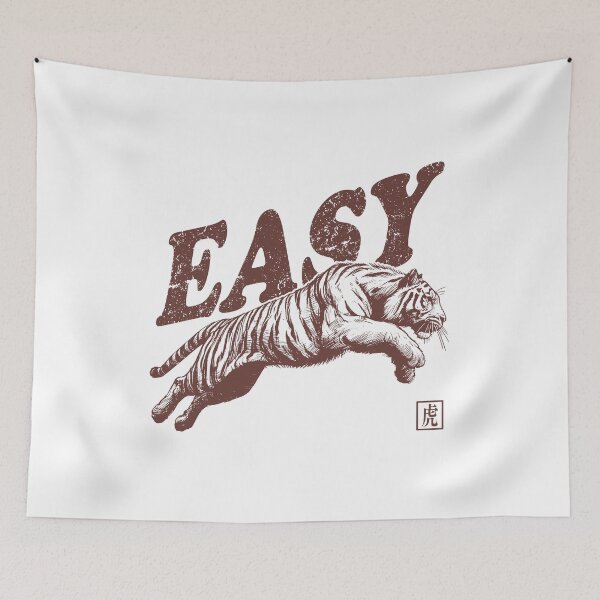 Item preview, Funny Quote Easy Tiger Retro Wild Animal designed and sold by Jcat7.