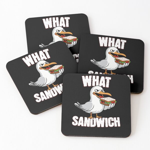 Item preview, What Sandwich Funny Seagull Design designed and sold by wrestletoys.