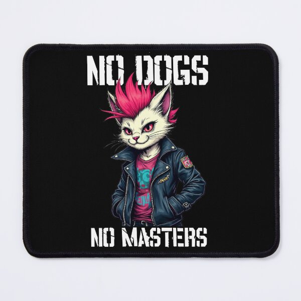 Item preview, No Gods no Masters Punk Cat Version - No Dogs Stencil designed and sold by Ikaroots.