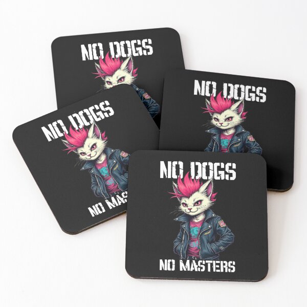 Item preview, No Gods no Masters Punk Cat Version - No Dogs Stencil designed and sold by Ikaroots.